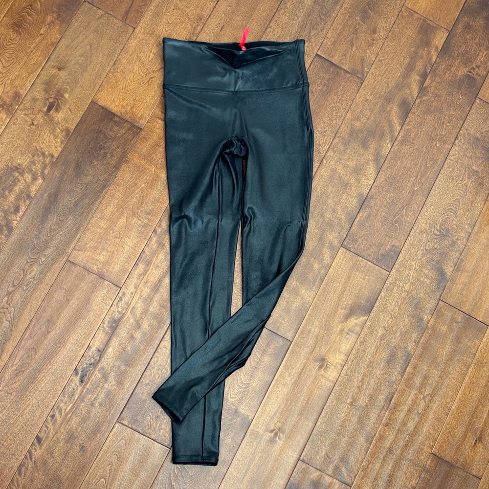 SPANX Black Faux Leather Leggings